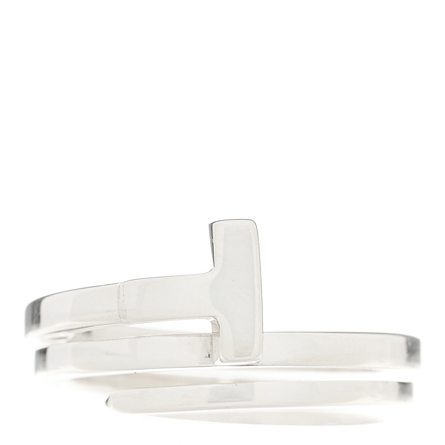 Tiffany Sterling Silver T Square Wrap Ring 56 7.5 1 of 4