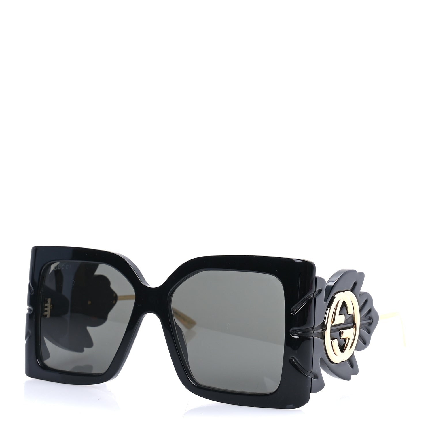 Gucci Acetate Square Frame Wing Sunglasses GG0535S  Black 1 of 7