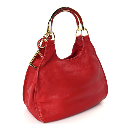 Christian Dior Calfskin Embellished 61 Tote Red 2 of 8