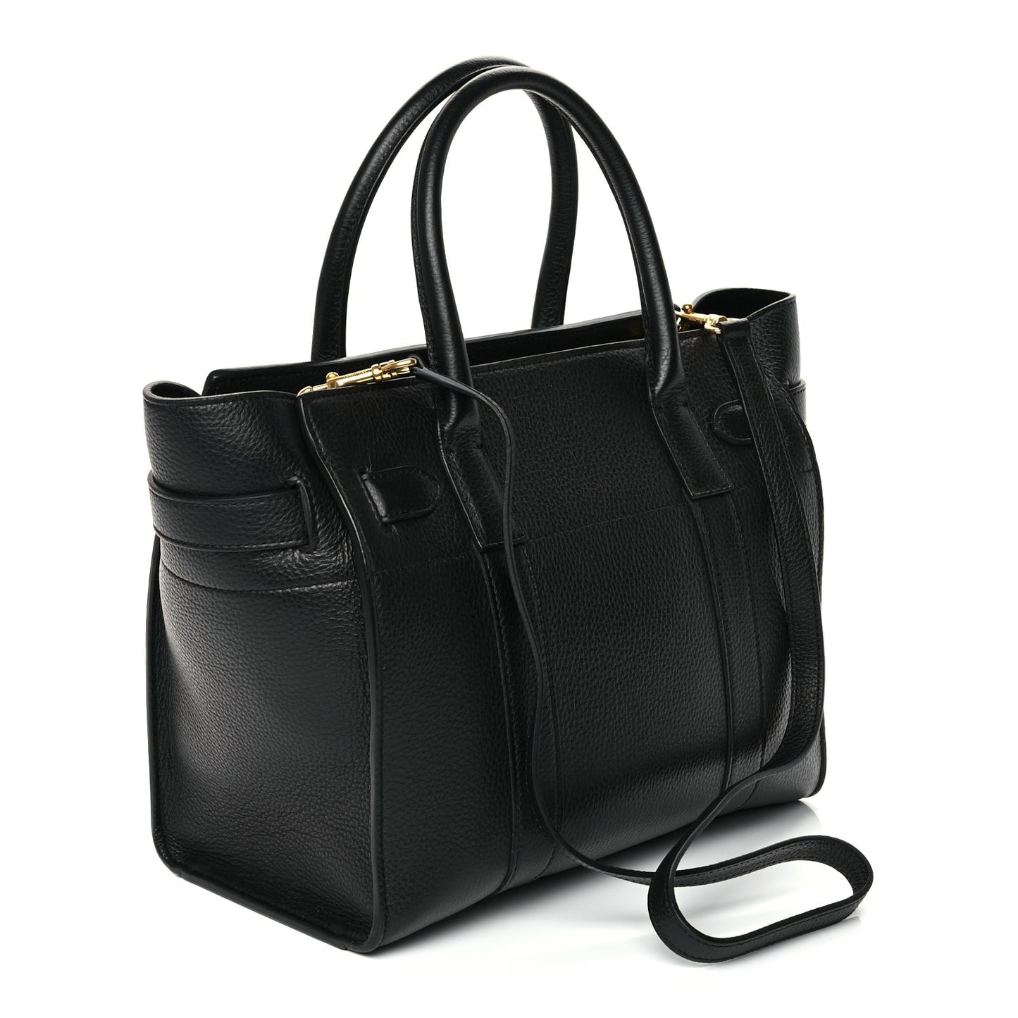 Small Classic Grain Small Zipped Bayswater Black