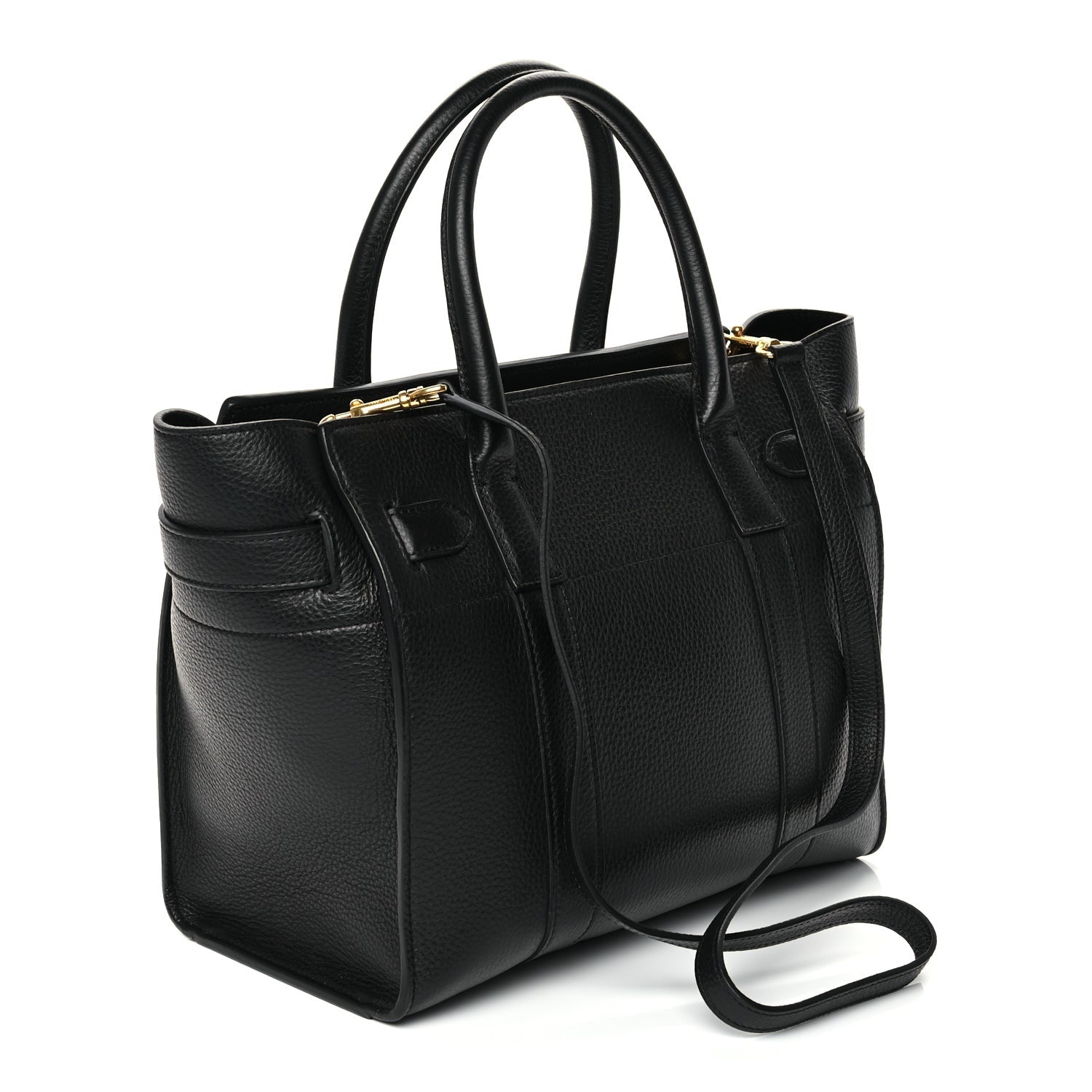 Mulberry Small Classic Grain Small Zipped Bayswater Black 2 of 8