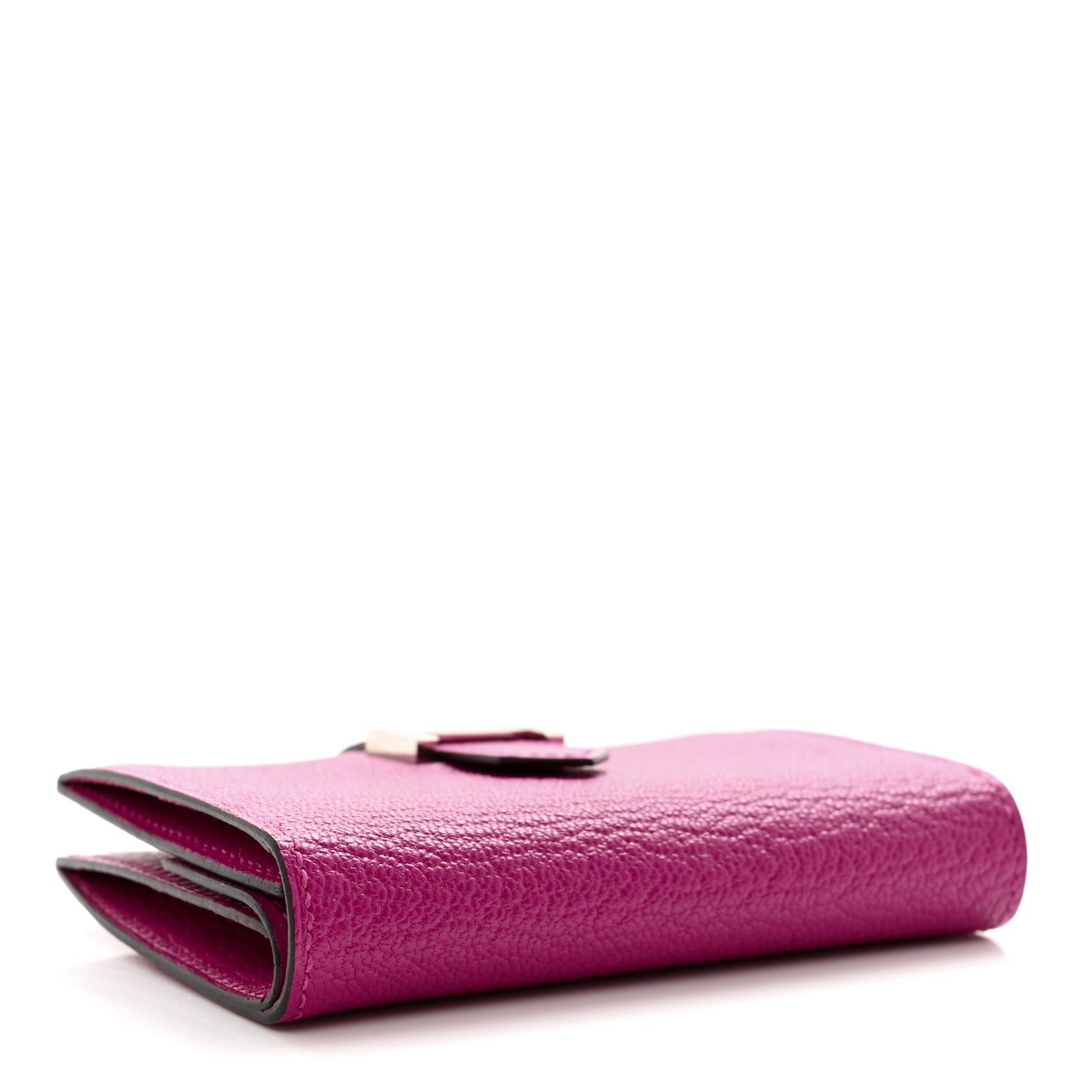 Chevre Mysore Mini Bearn Wallet Rose Pourpre