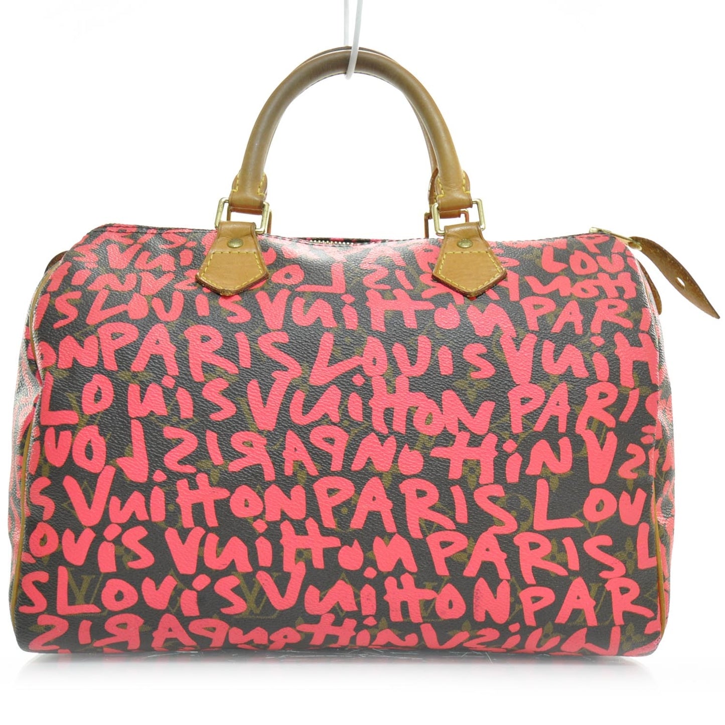 Monogram Graffiti Speedy 30 Fuchsia