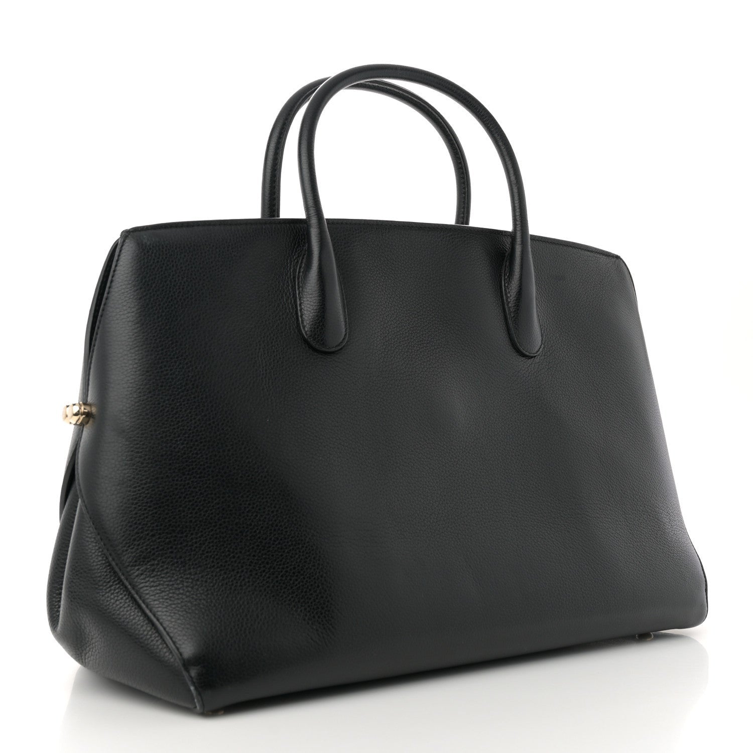 Christian Dior Grained Calfskin Large Bar Zip Tote Black 3 of 7