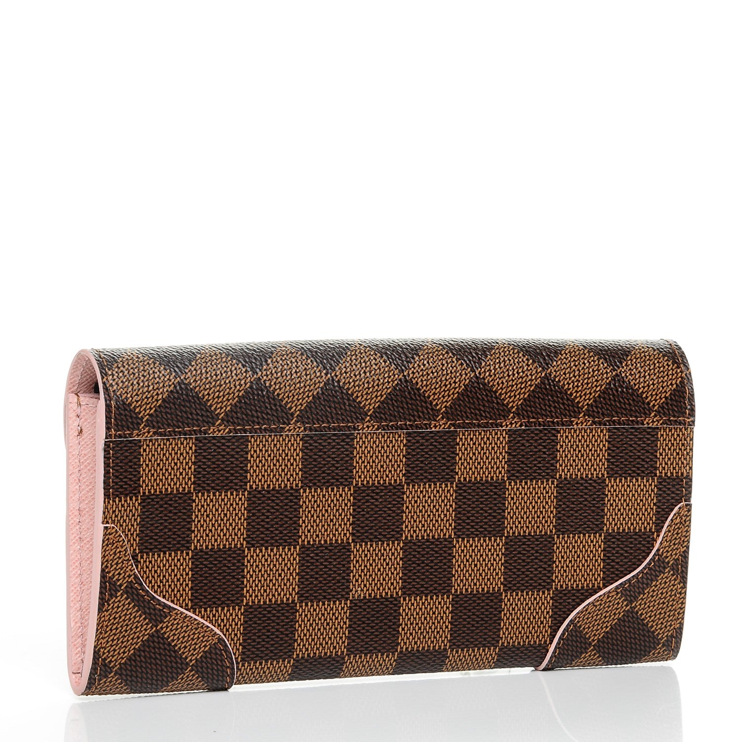 Louis Vuitton Damier Ebene Caissa Wallet Rose Ballerine 3 of 6