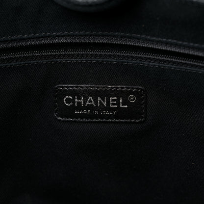 Chanel Canvas Small Deauville Tote Grey 6 of 16