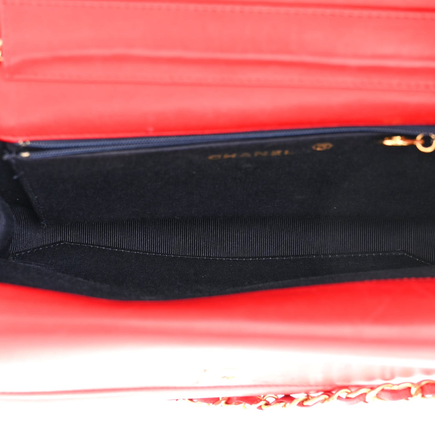 Lambskin Quilted Medium Single Flap Red