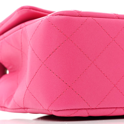 Chanel Lambskin Quilted Mini Rectangular Flap Pink 9 of 10