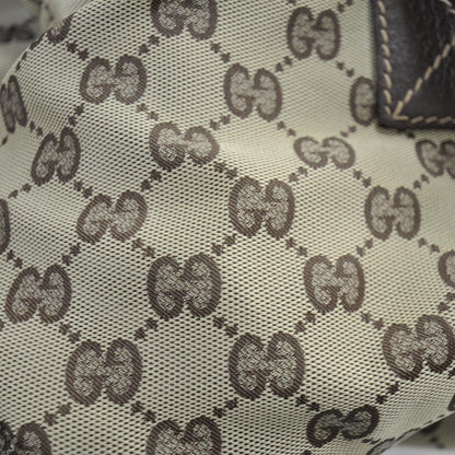 Gucci GG Monogram Large Web Handle Vertical Tote Dark Brown 9 of 9