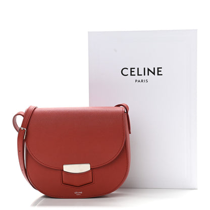 Celine Grained Calfskin Small Trotteur Terracotta 10 of 10