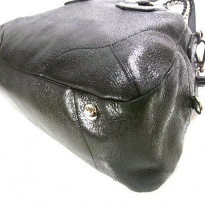 Prada Cervo Lux Chain Shoulder Bag Black 5 of 12