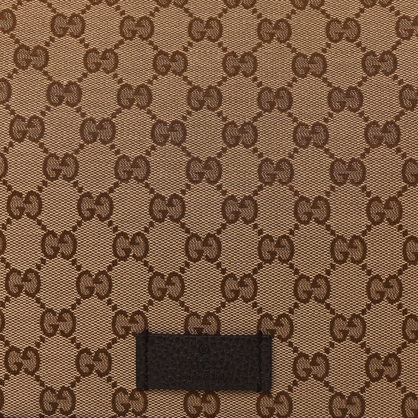 Monogram Large Flap Messenger Bag  Beige Dark Brown