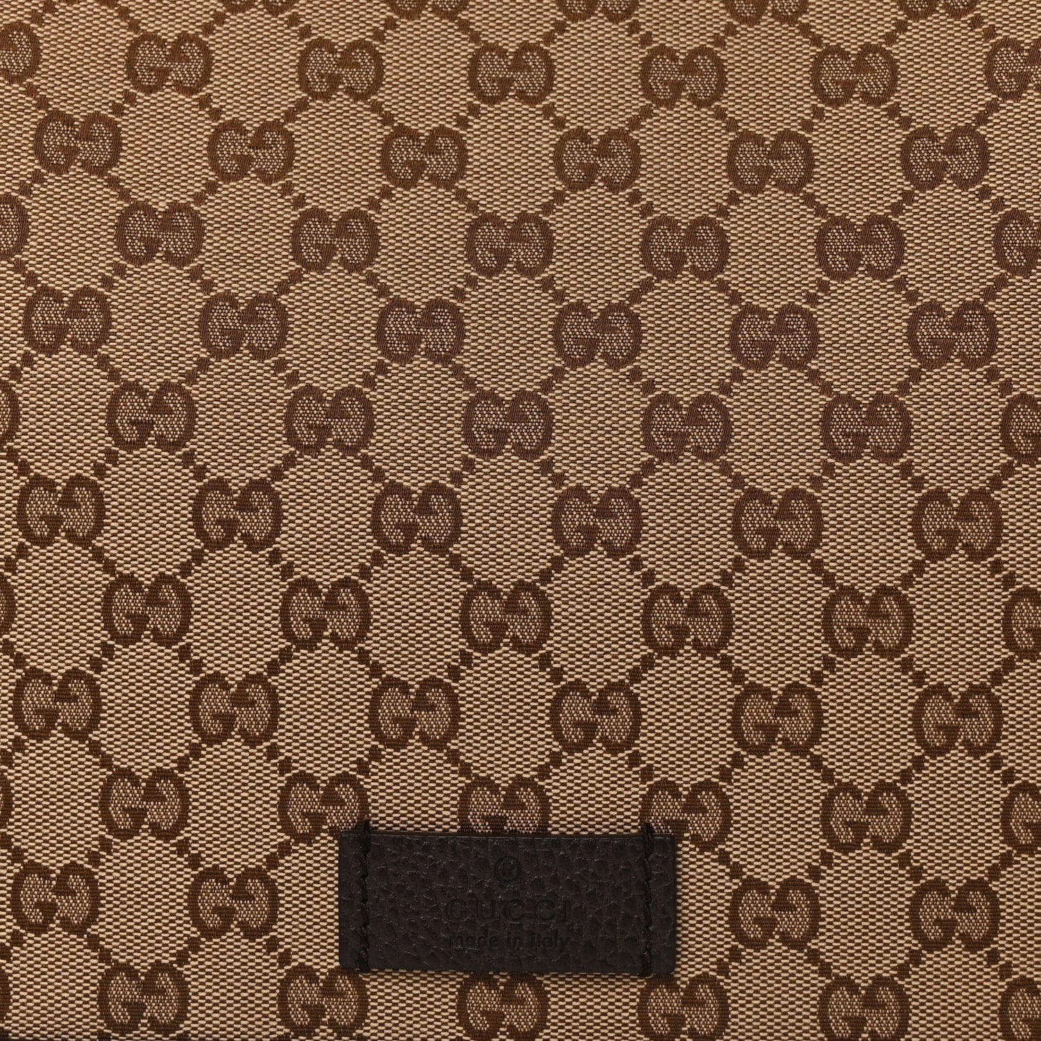 Gucci Monogram Large Flap Messenger Bag  Beige Dark Brown 6 of 8