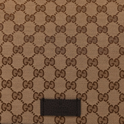 Gucci Monogram Large Flap Messenger Bag  Beige Dark Brown 6 of 8