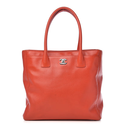 Chanel Caviar Tall Cerf Tote Red 1 of 14