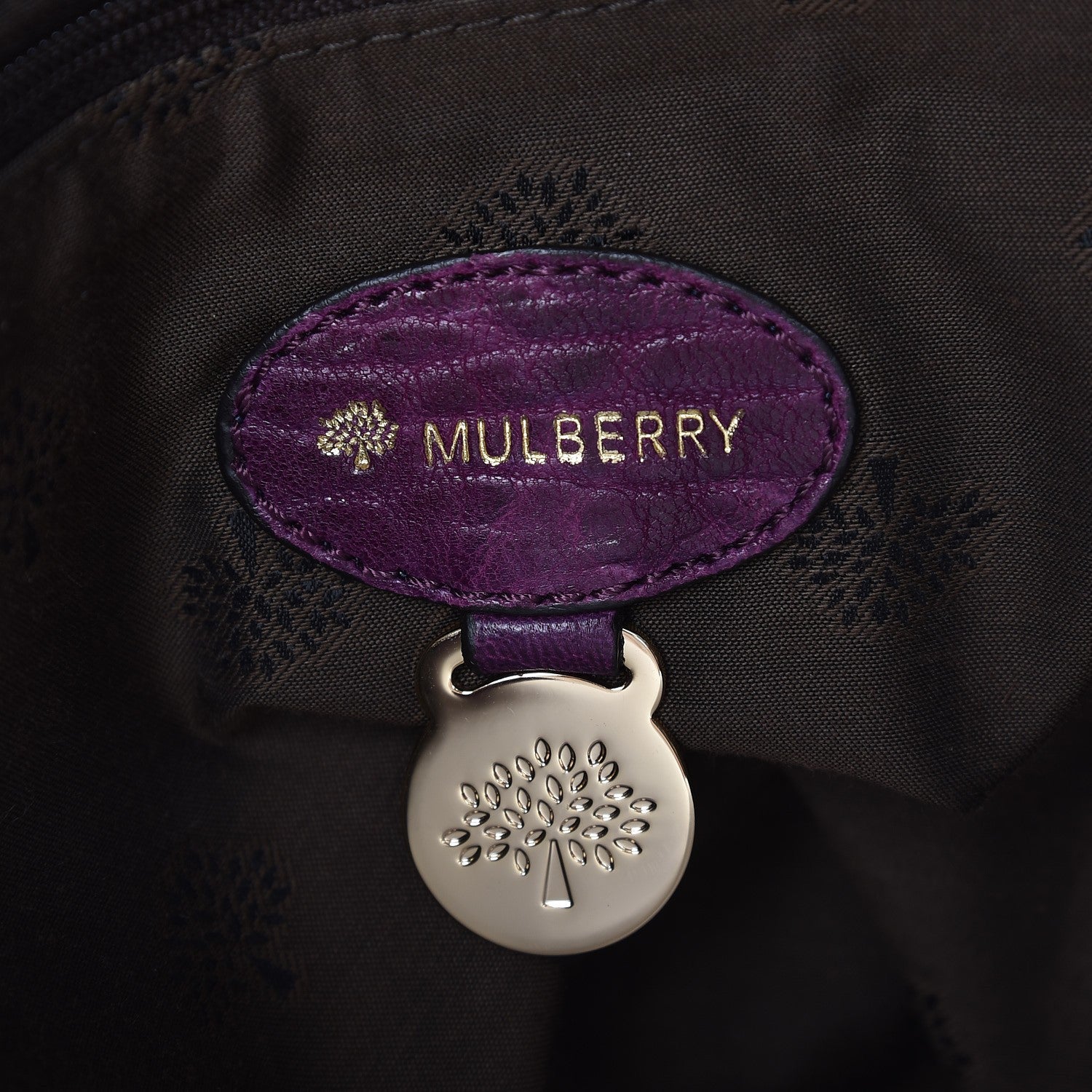 Mulberry Large Grain Nappa Medium Alexa Eggplant 7 of 12