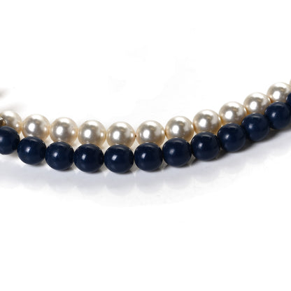 Chanel Pearl CC Long Necklace Pearly White Blue 7 of 7