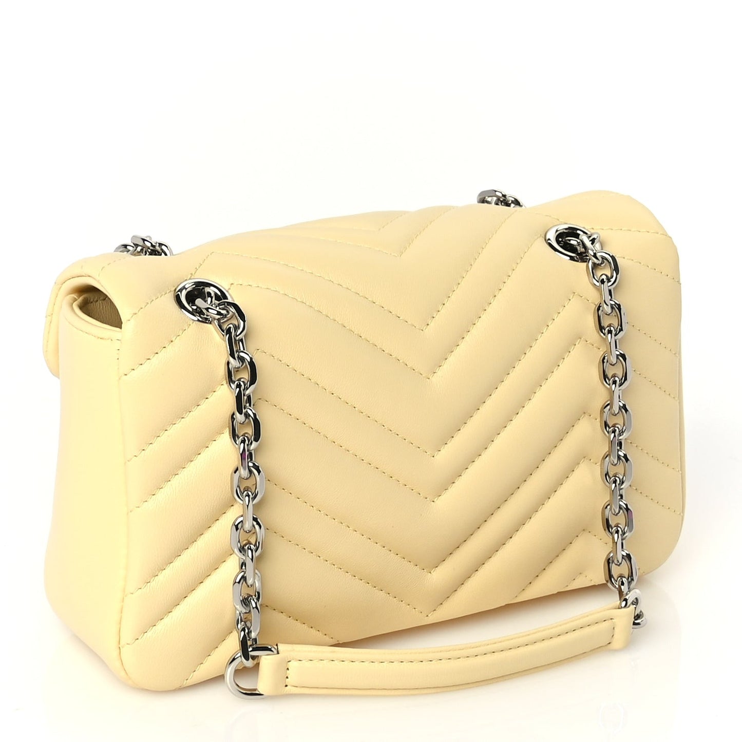 Lambskin Matelasse Small GG Marmont Shoulder Bag  Yellow