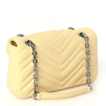 Gucci Lambskin Matelasse Small GG Marmont Shoulder Bag  Yellow 2 of 8