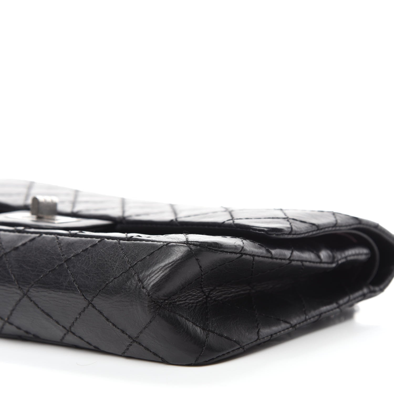 Chanel Aged Calfskin Quilted 2.55 Reissue 225 Flap Black 7 of 12
