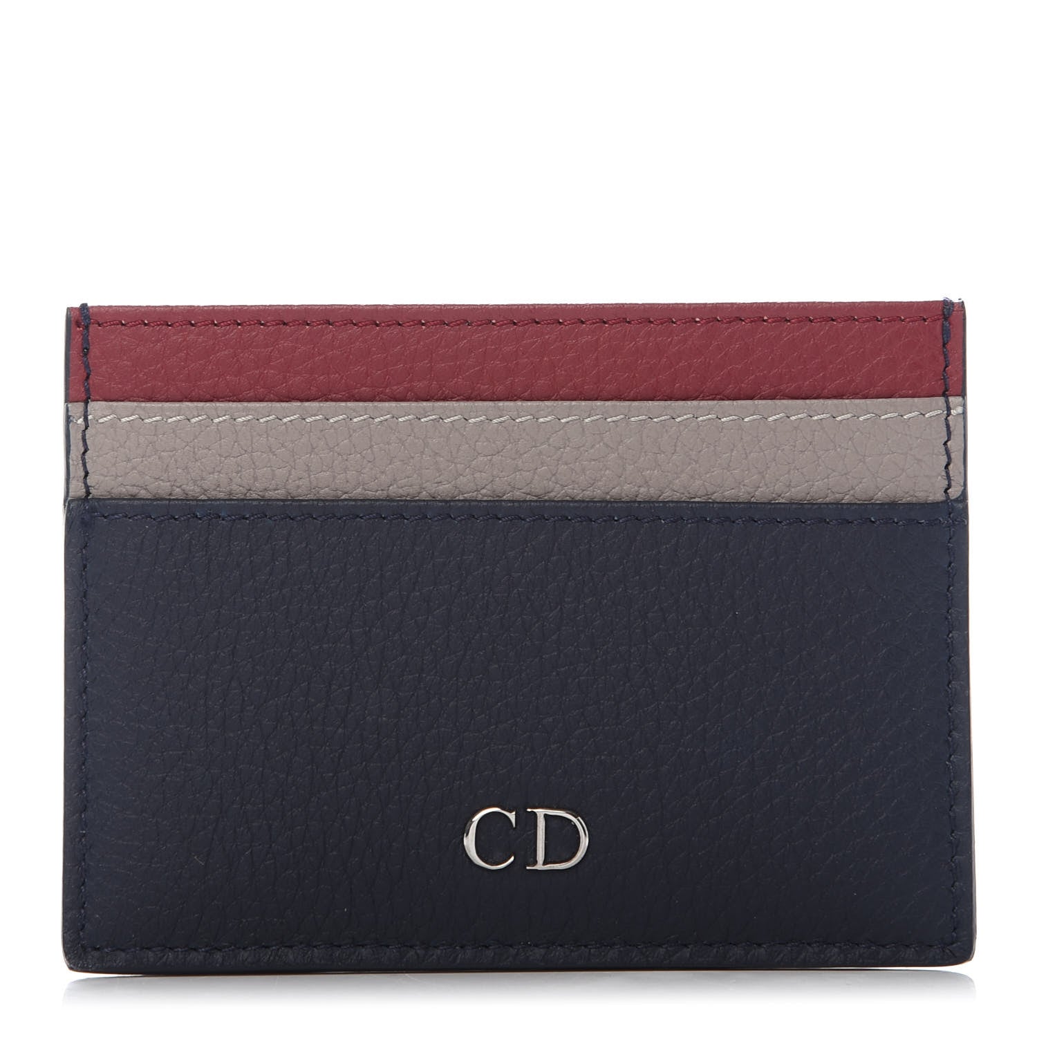 Christian Dior Homme Card Holder Blue Red 1 of 8