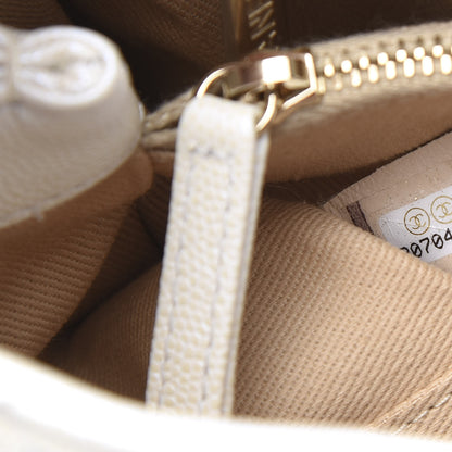 Chanel Iridescent Caviar Quilted Small Coco Handle Flap White 6 of 9