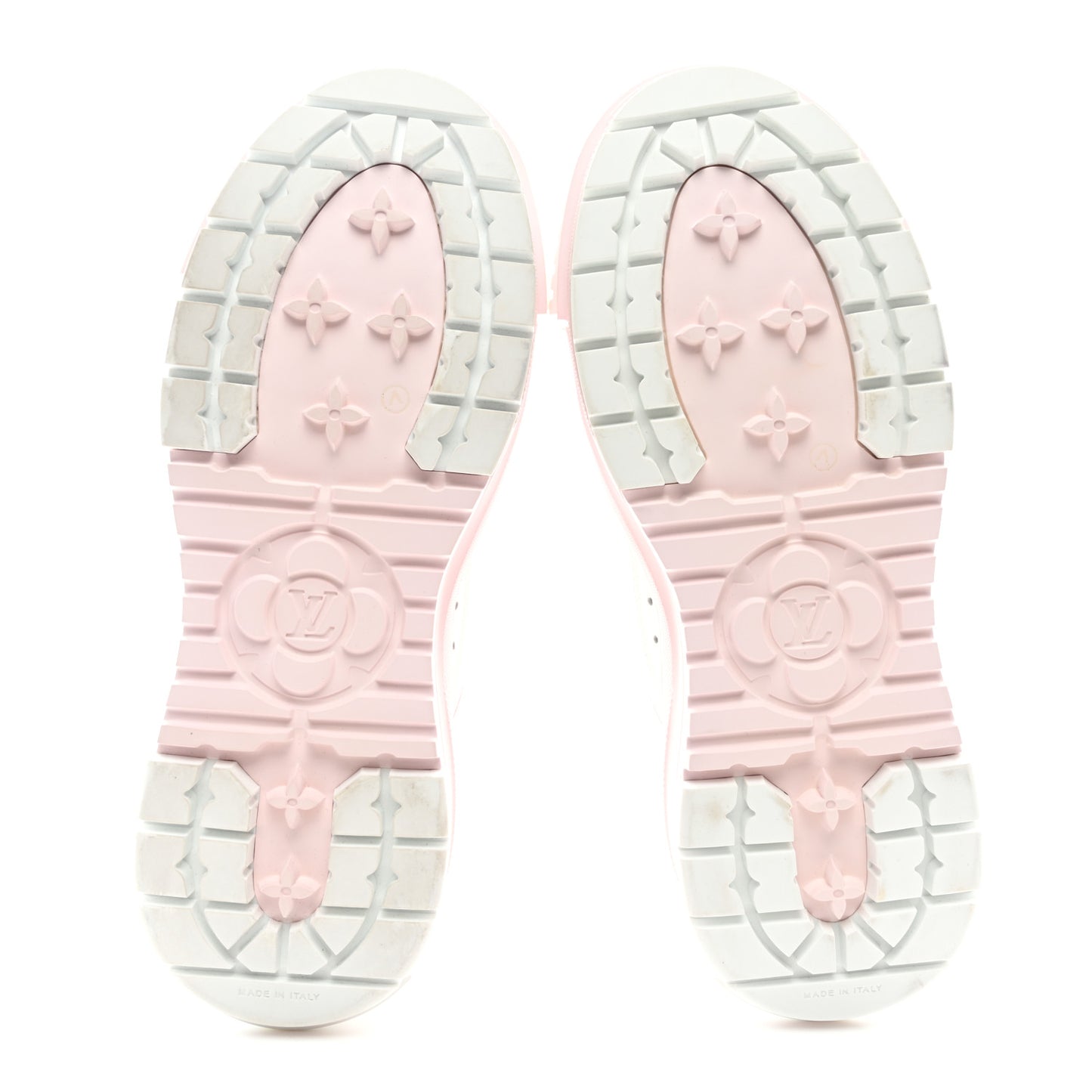 Canvas LV Squad Sneakers 38 White Pink