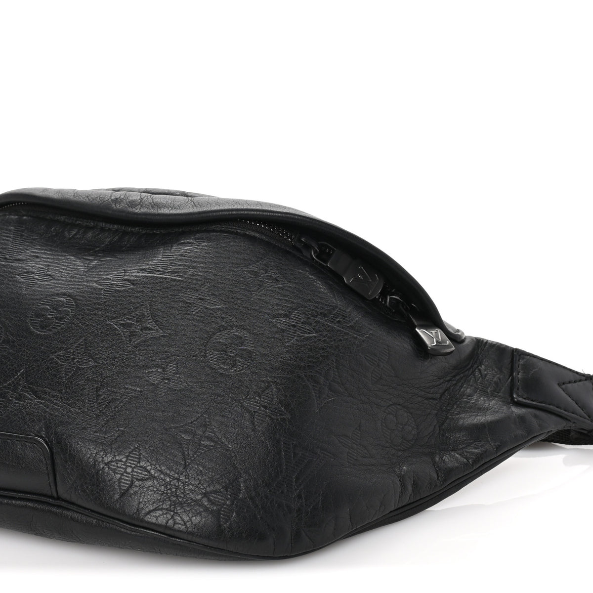 Louis Vuitton Calfskin Monogram Shadow Discovery Bumbag PM Black 8 of 8