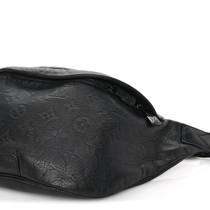 Louis Vuitton Calfskin Monogram Shadow Discovery Bumbag PM Black 8 of 8