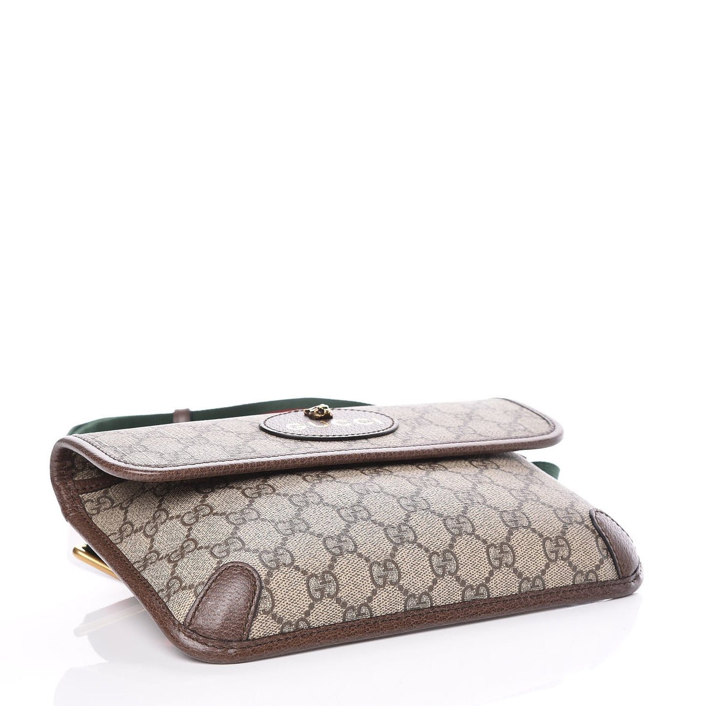 GG Supreme Monogram Neo Vintage Web Belt Bag Brown