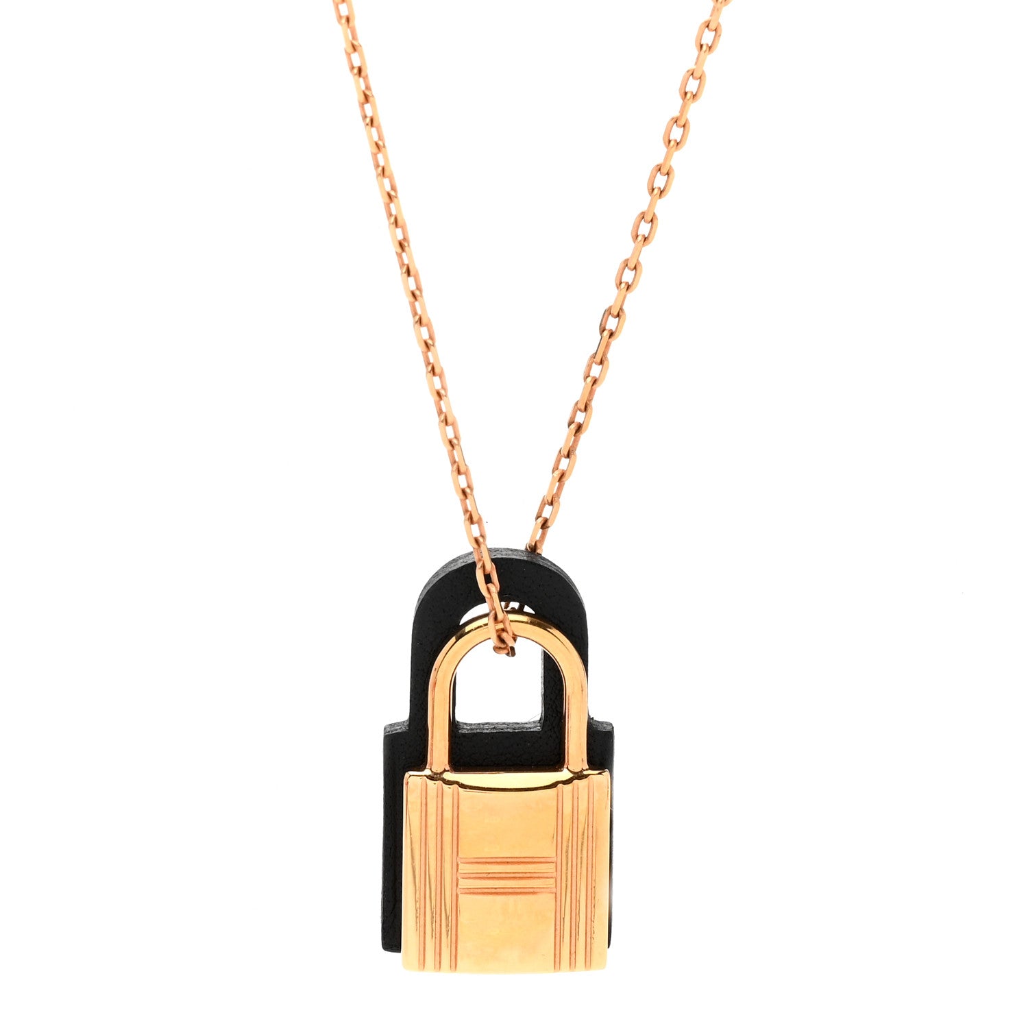 Hermes Swift Small O'Kelly Pendant Necklace Black 4 of 6