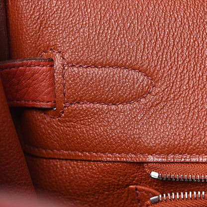 Hermes Taurillon Clemence Birkin 35 Rouge Venetian 33 of 46