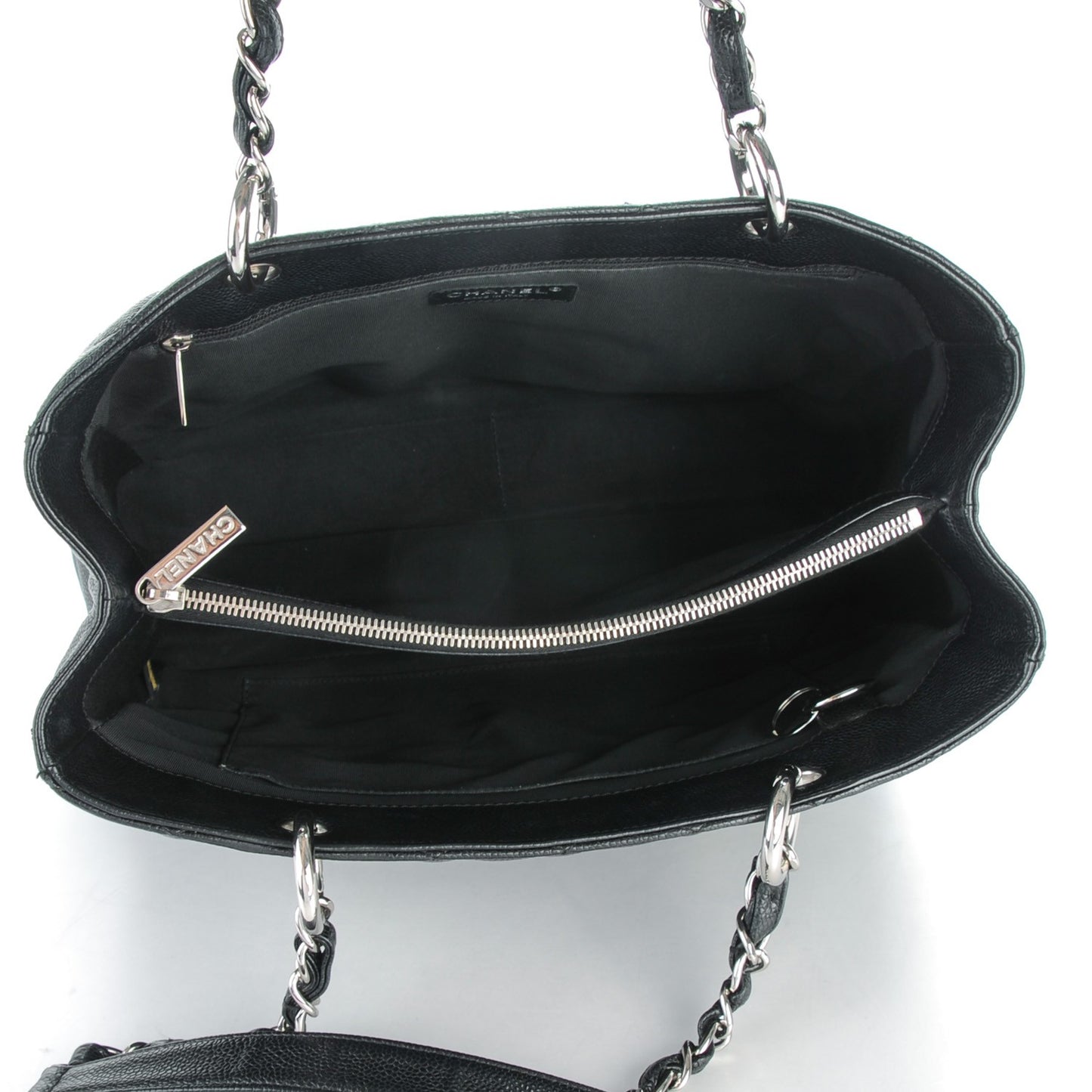Caviar Quilted Grand Shopping Tote GST Black