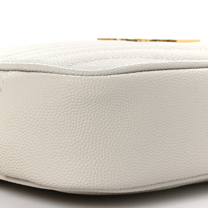 Saint Laurent Grain De Poudre Matelasse Monogram Mini Lou Camera Bag Granite 8 of 9