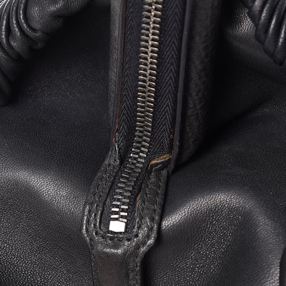 Christian Dior Lambskin Plisse Pleated Frame Satchel Black 10 of 16