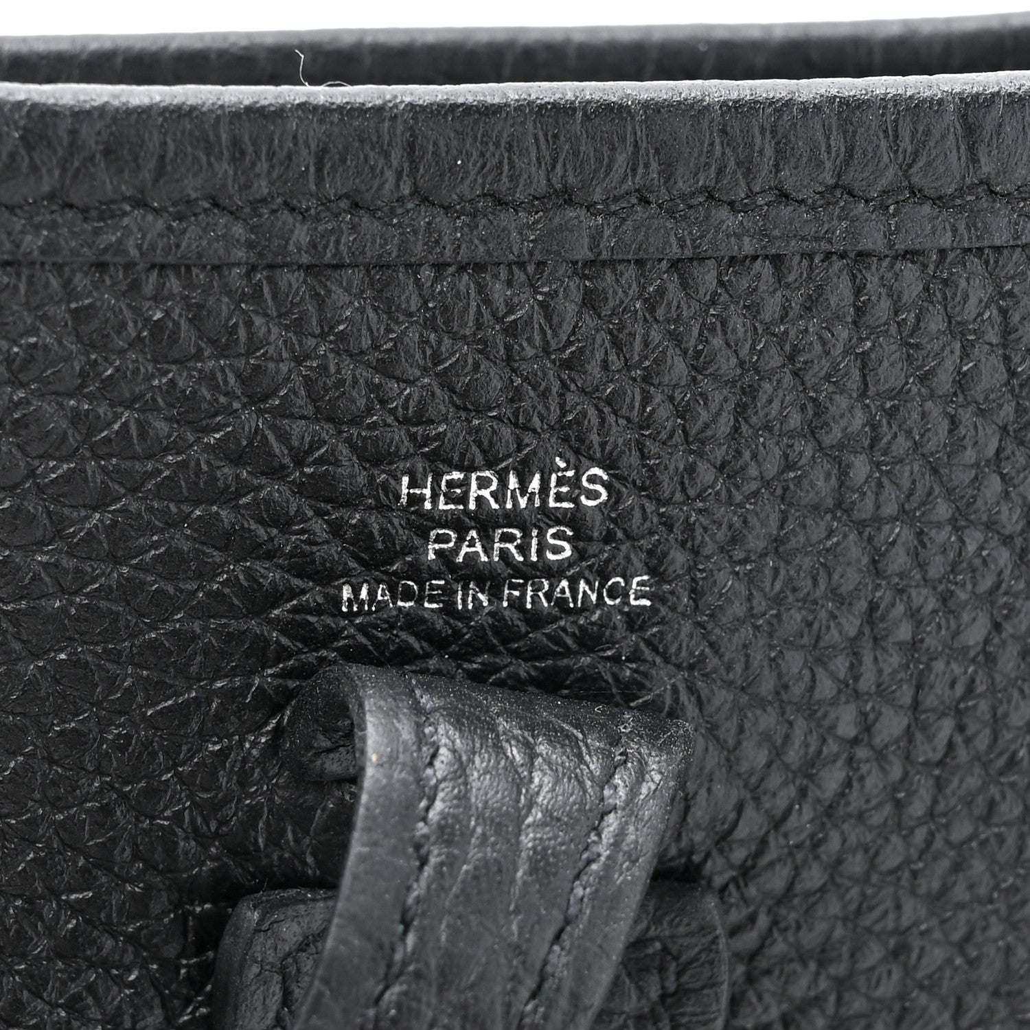 Hermes Taurillon Clemence Evelyne TPM Black 6 of 11