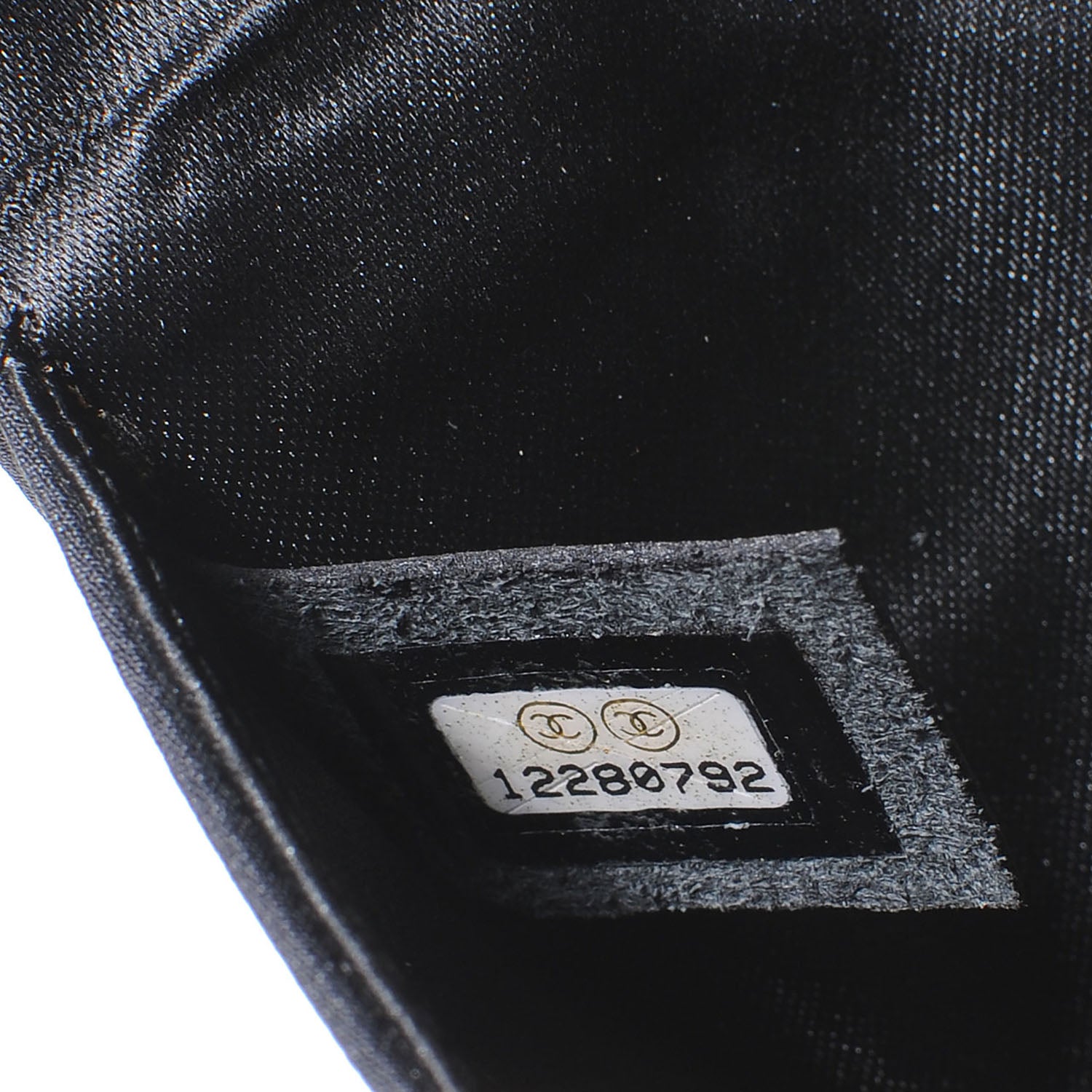 Chanel Satin Ribbon Bow Clutch Black 6 of 6