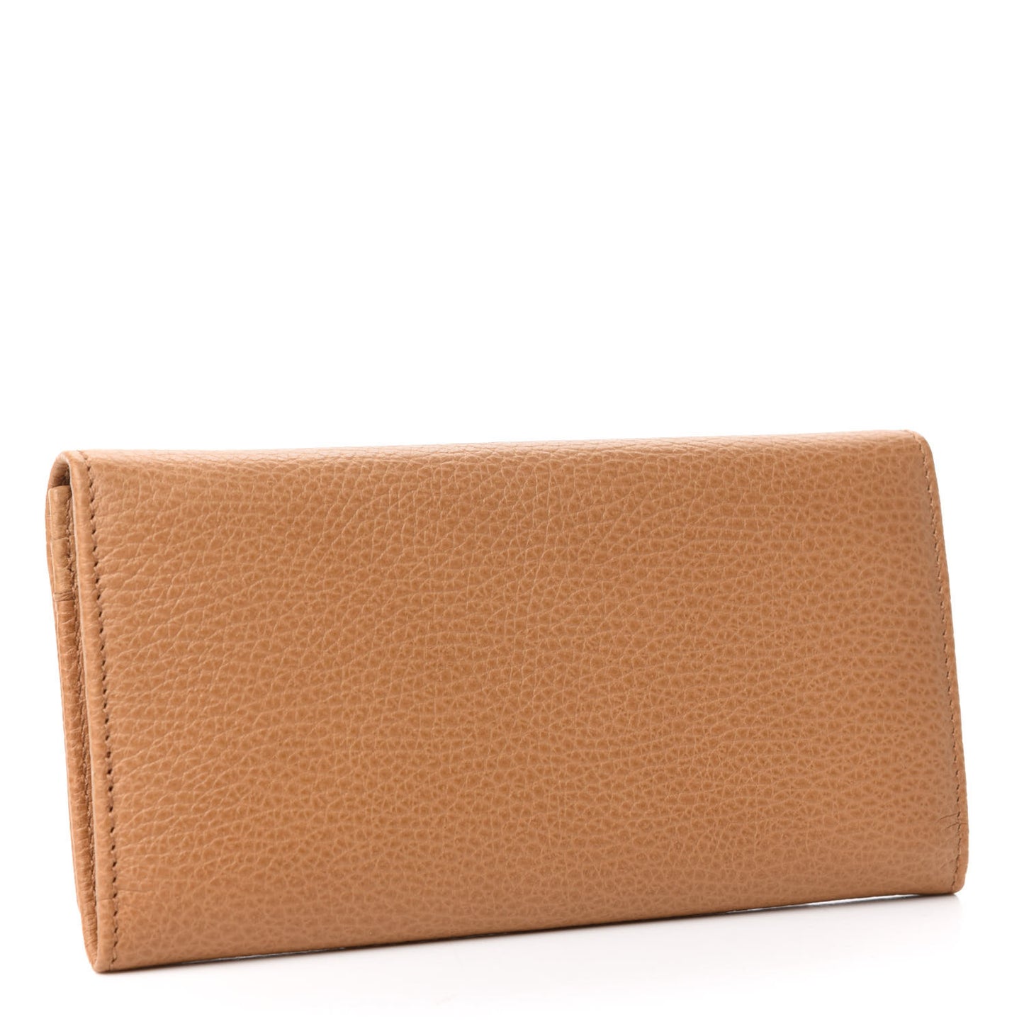 Dollar Calfskin Continental Flap Wallet Whisky
