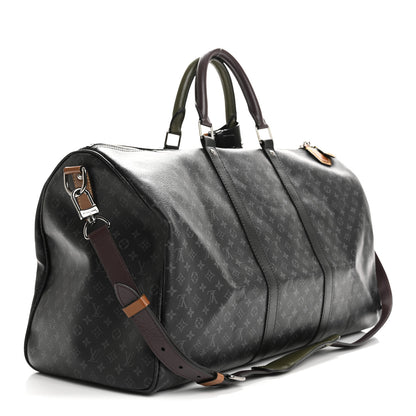 Louis Vuitton Monogram Eclipse Patchwork Keepall Bandouliere 50 2 of 12