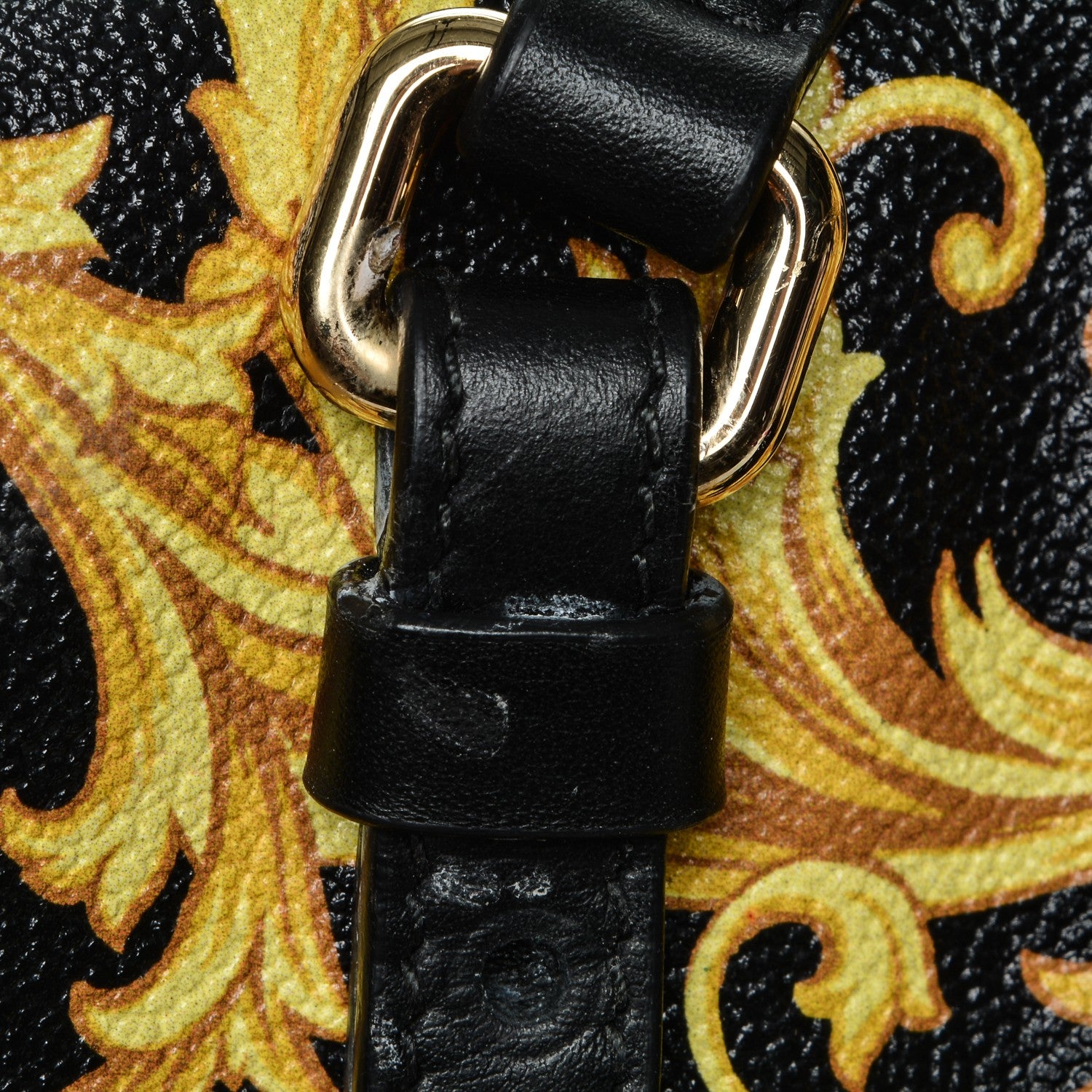 Versace PVC Barocco Printed Tote Black Gold 11 of 11