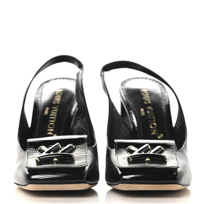 Louis Vuitton Electric Epi Shake Slingback Pumps Black 3 of 7