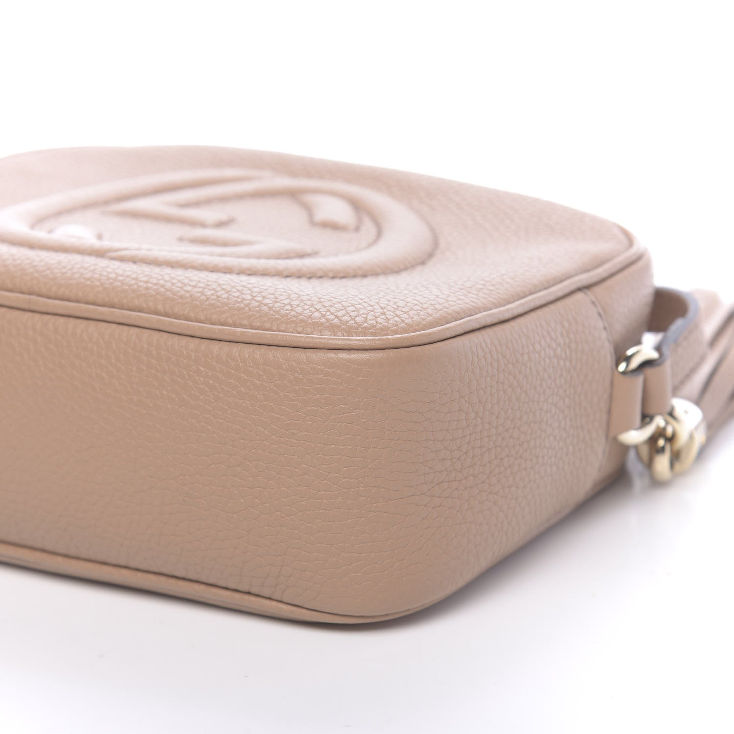 Gucci Pebbled Calfskin Small Soho Disco Bag Camelia 9 of 11