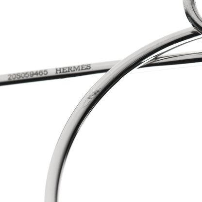 Hermes Sterling Silver MM Loop Earrings 6 of 7