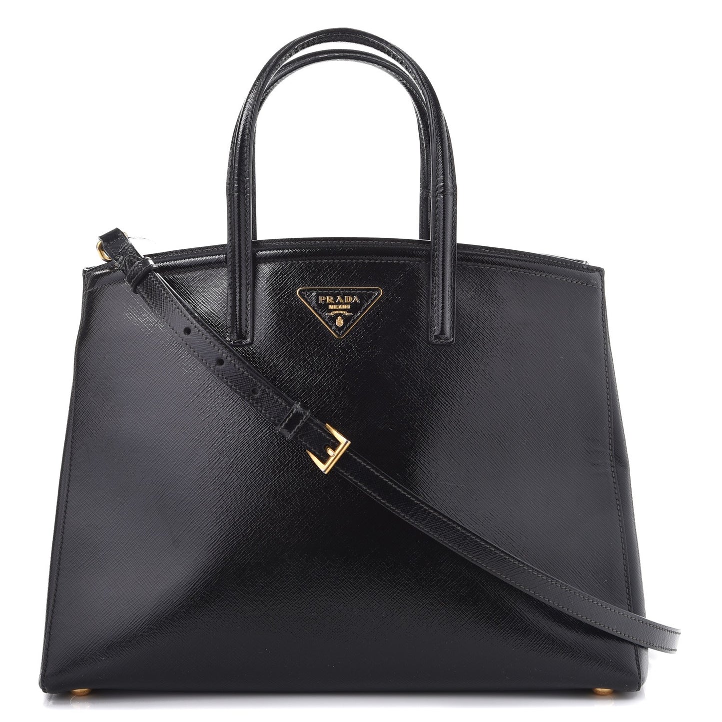 Saffiano Vernice Tote Black