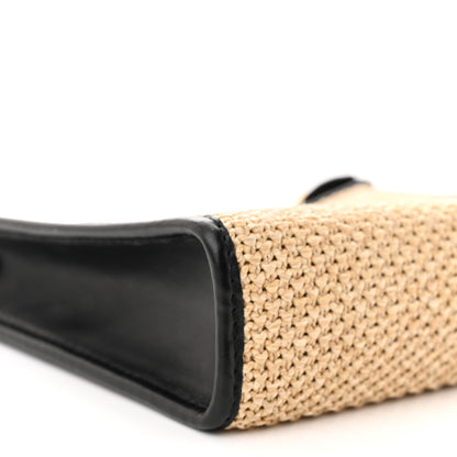 Louis Vuitton Raffia Calfskin Monogram Giant Pouch 8 of 9