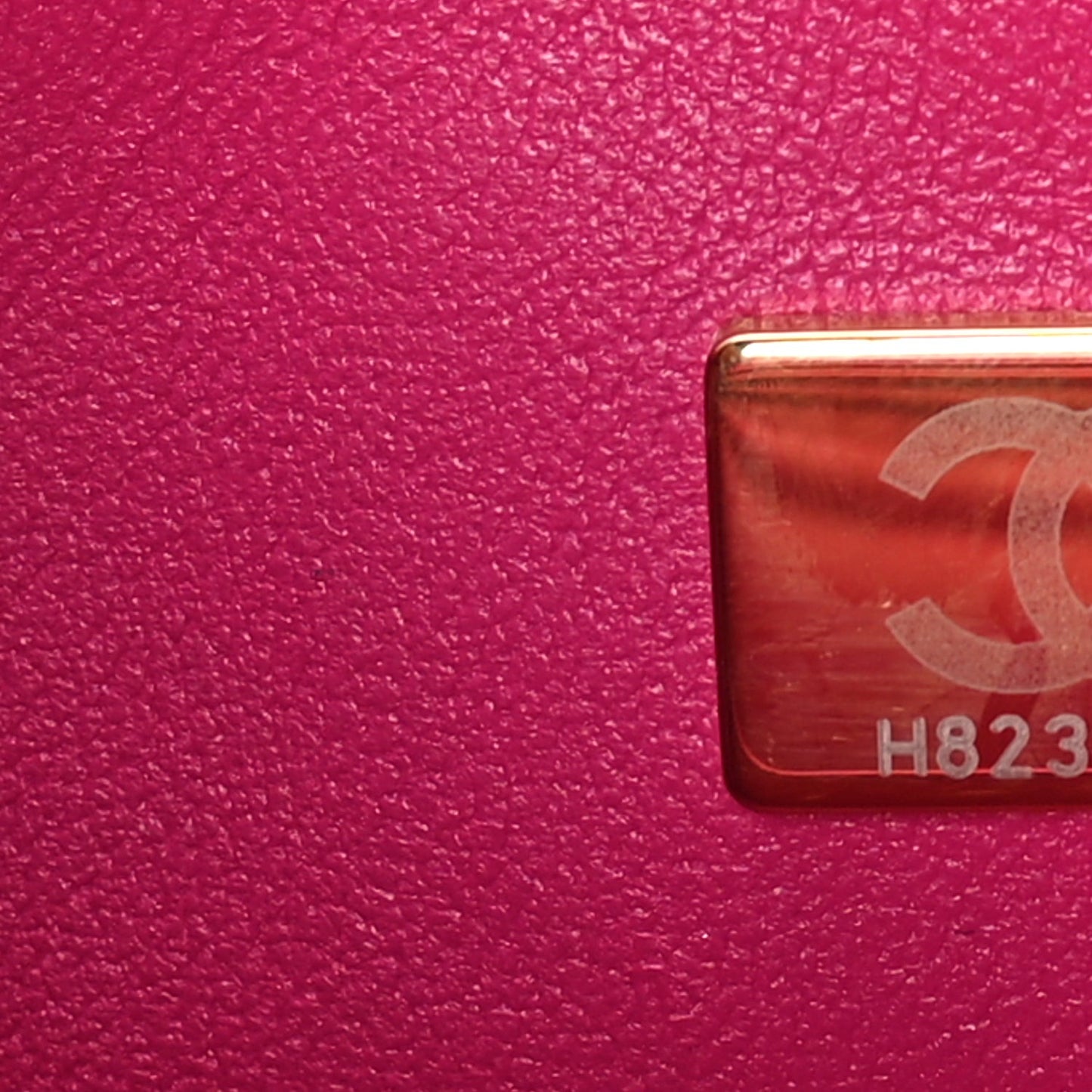 Lambskin Quilted Mini Rectangular Flap Dark Pink