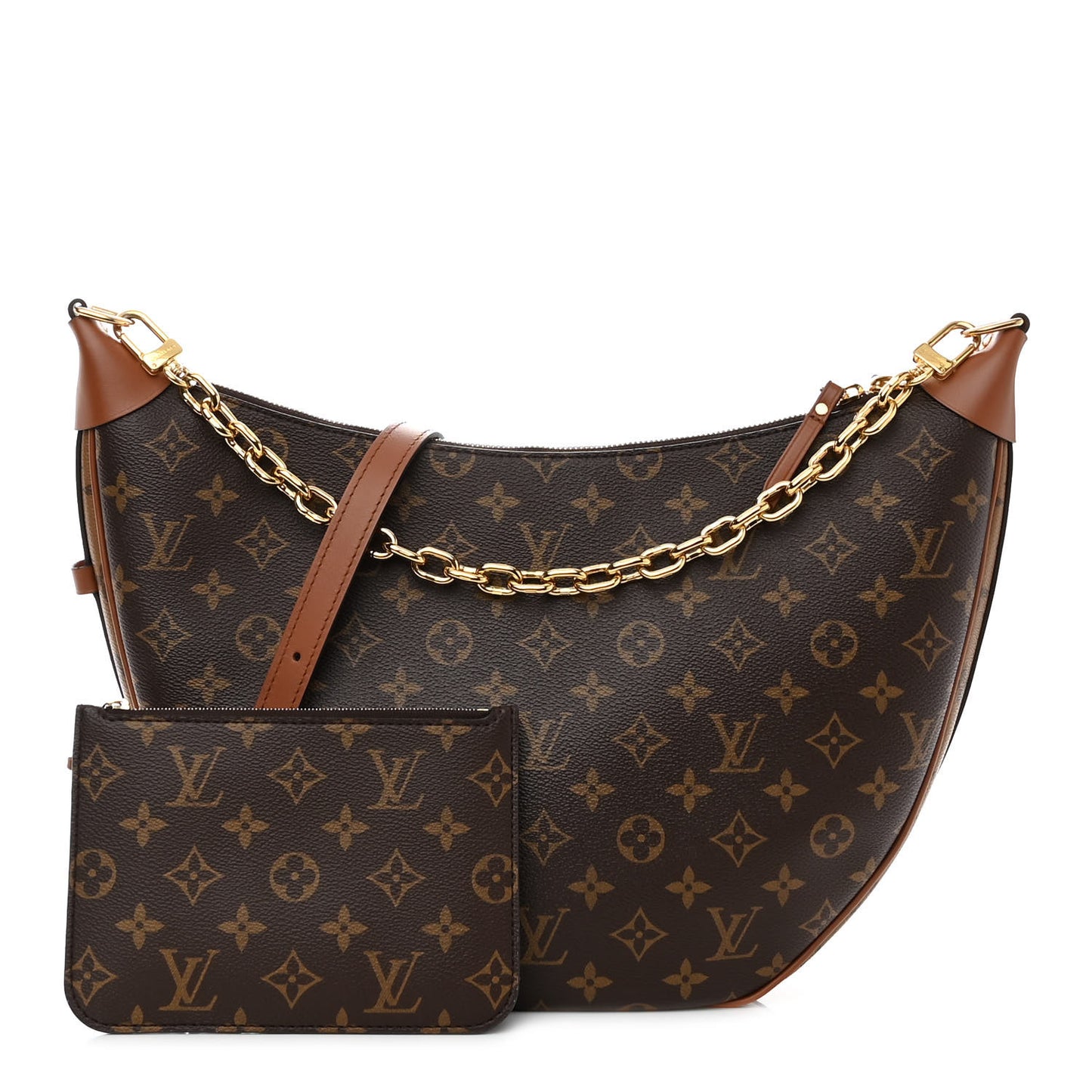 Reverse Monogram Loop Hobo