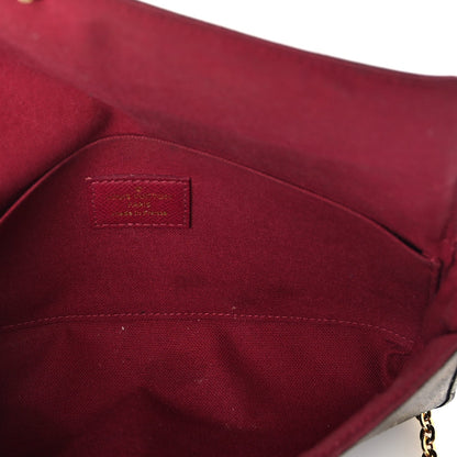 Louis Vuitton Monogram Pochette Felicie Chain Wallet  Fuchsia 5 of 9