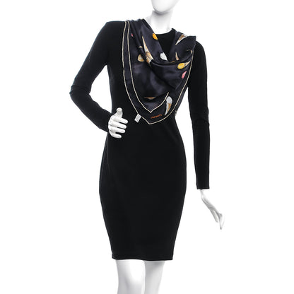 Chanel Silk Ice Cream Cones Scarf Black 2 of 5