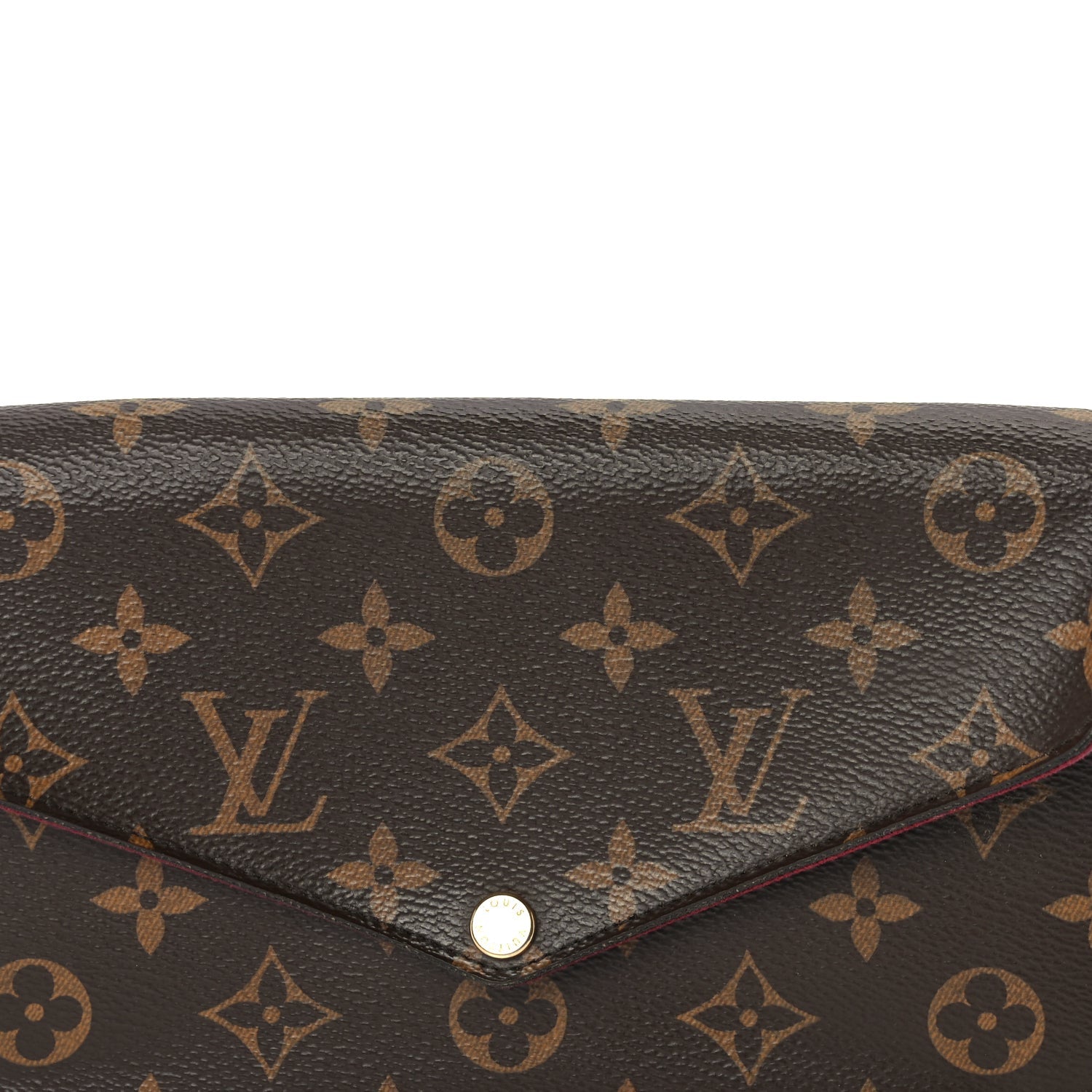 Louis Vuitton Monogram Pochette Felicie Chain Wallet  Fuchsia 7 of 9